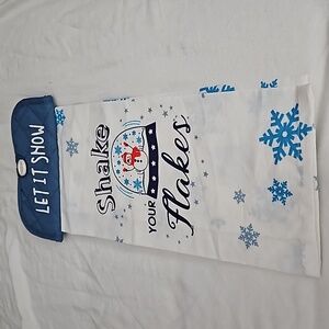 Let It Snow Shake Your Flakes Kitchen Towel Cotton Tea Towel